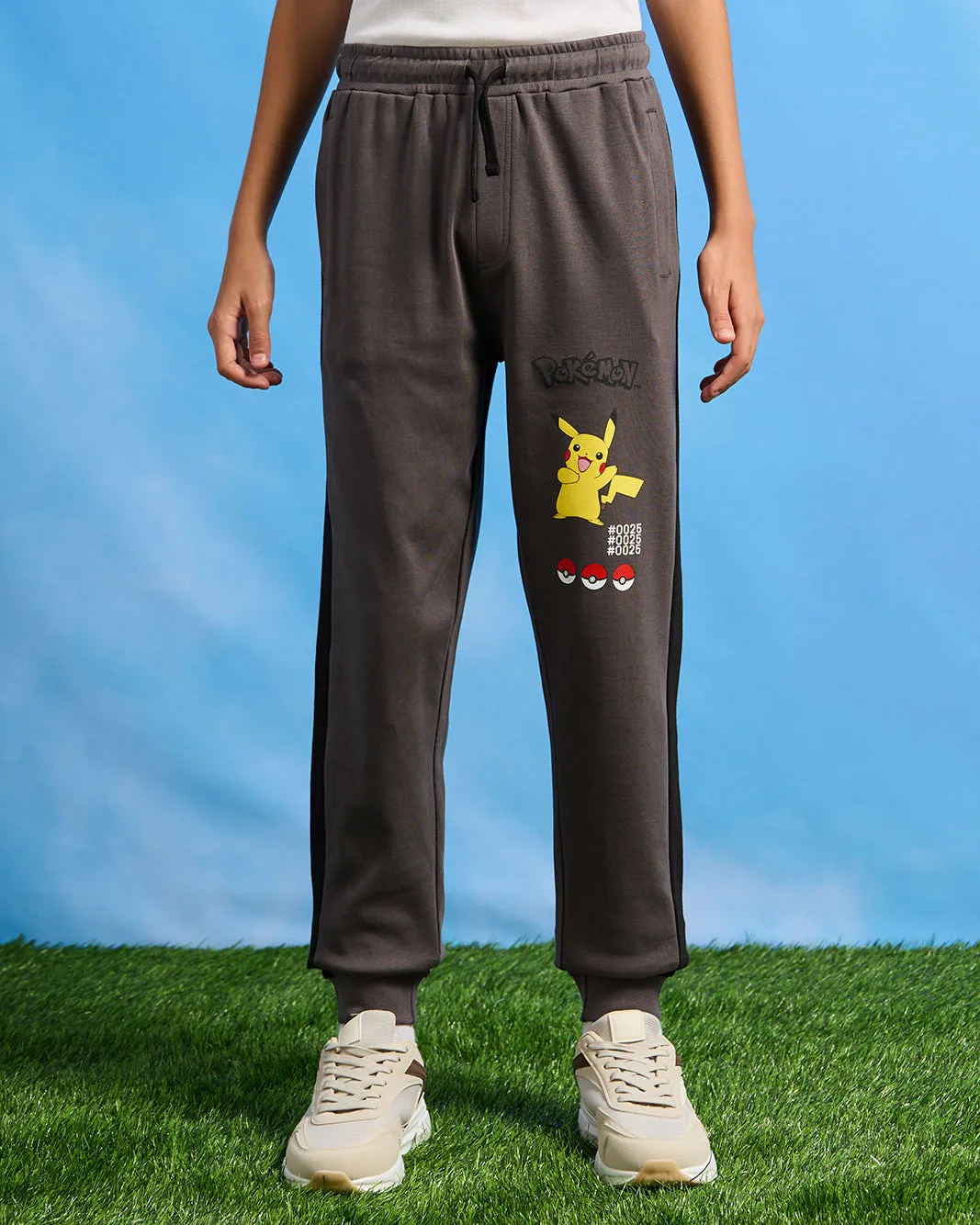 Senior Boys Grey Pokemon Print Active Pants sold by Redtag
