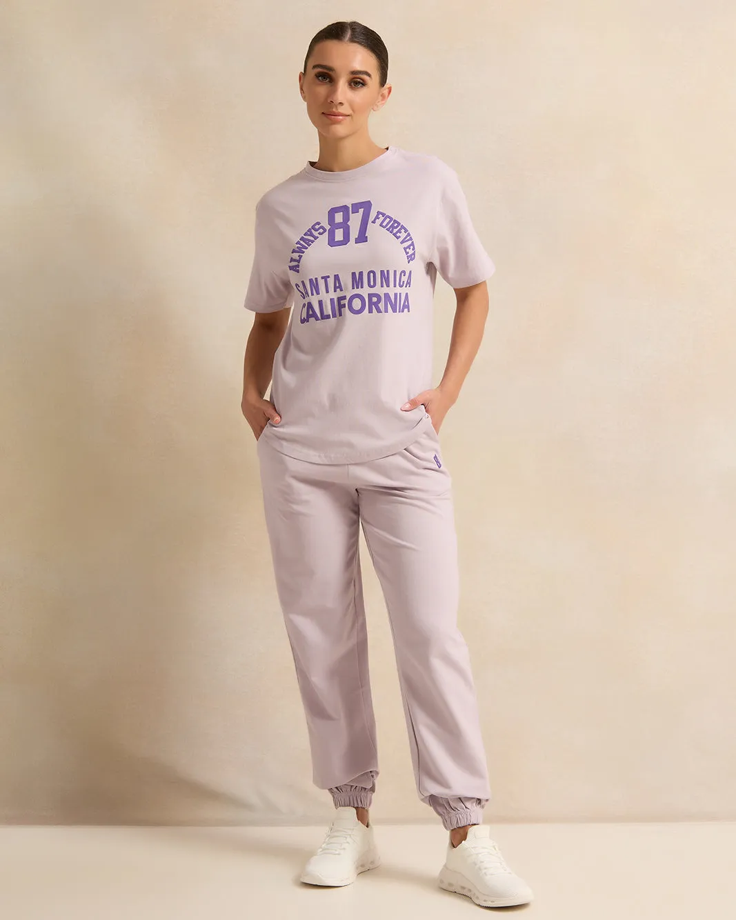 Women Lilac Curved Hem Active T-Shirt sold by Redtag product image thumbnail 2