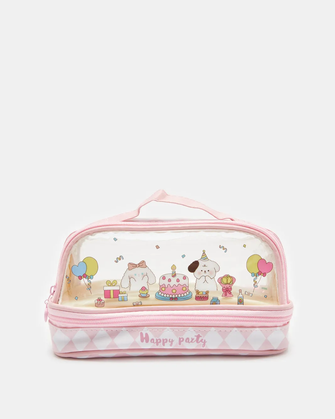 Girls Pink Printed Pouch sold by Redtag