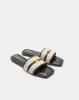Women Black Buckle Trim Mule sold by Redtag