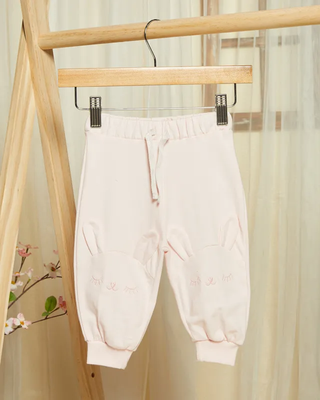 Infant Girls Pink Jogger With Bunny Face sold by Redtag