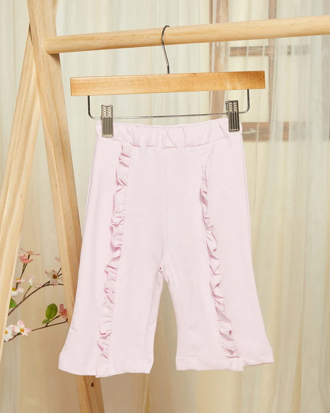 Infant Girls Pink Embellished Jogger With Frill sold by Redtag