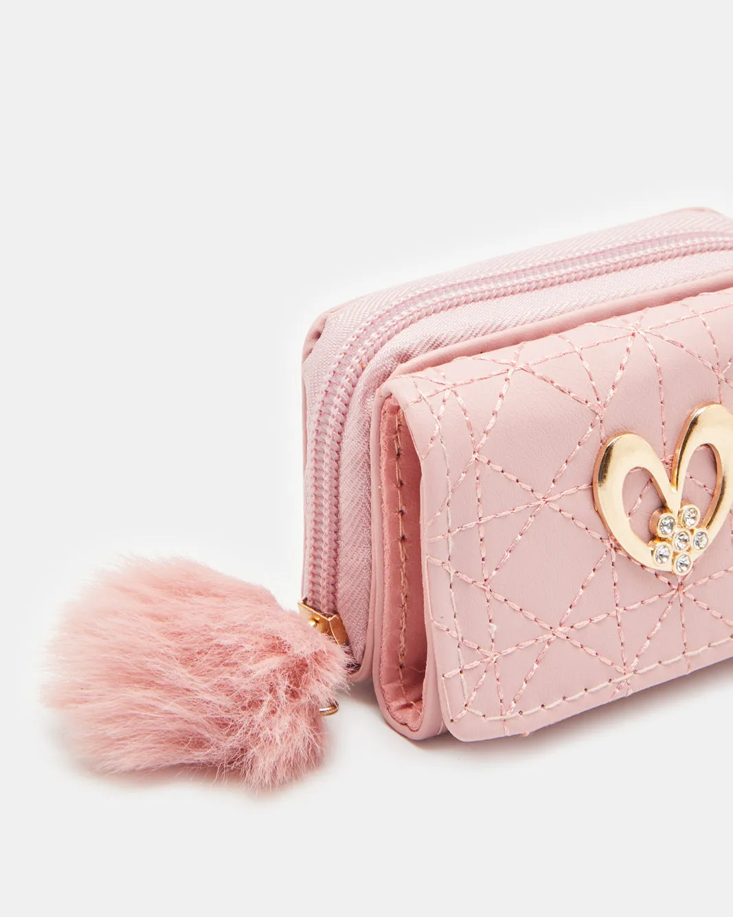 Women Pink Quilted Purse sold by Redtag product image thumbnail 3