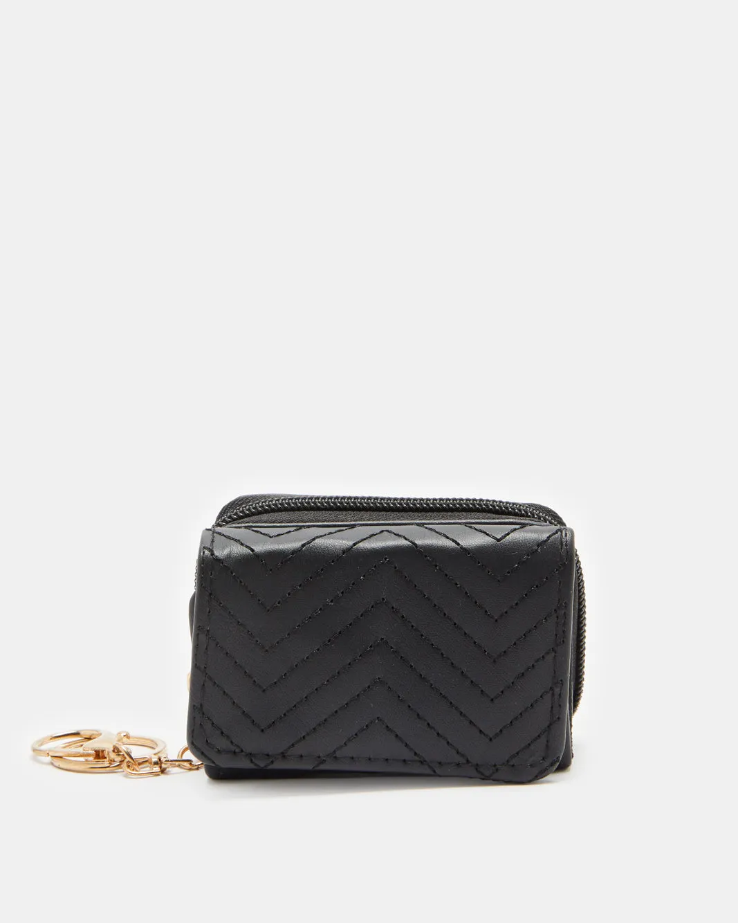 Women Black Quilted Purse sold by Redtag