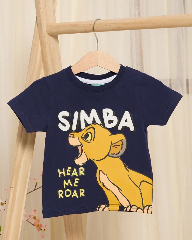 Infant Boys Navy Printed T-shirt sold by Redtag