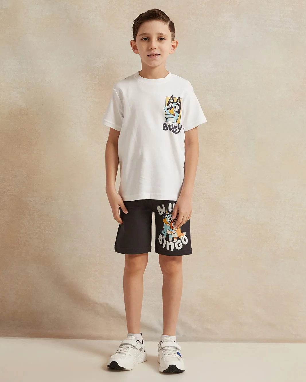 Boys White Bluey Print T-Shirt sold by Redtag product image thumbnail 2