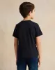 Boys Black Printed T-shirt sold by Redtag