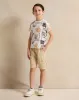 Boys White Printed T-shirt sold by Redtag
