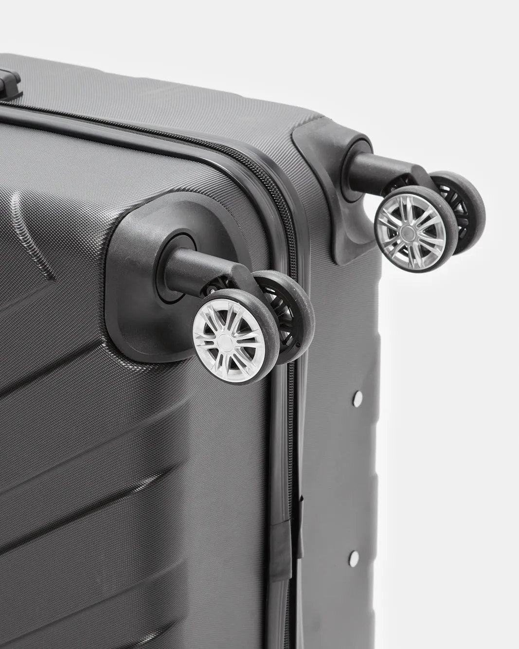 Black Textured Trolley Luggage 20 Inch sold by Redtag product image thumbnail 4