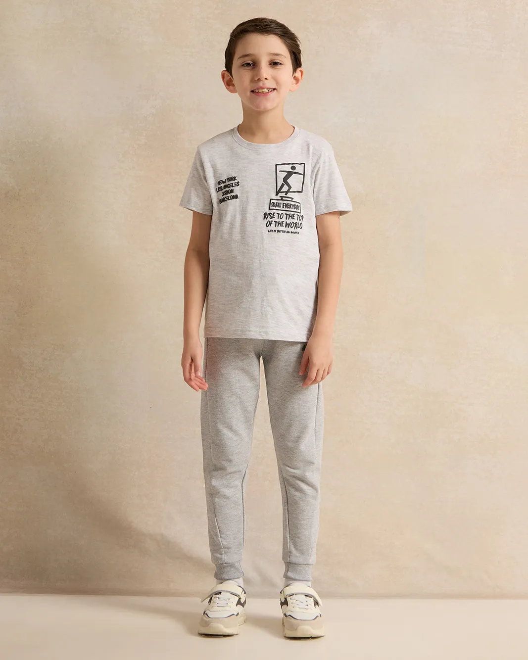 Boys Grey Track Pants sold by Redtag product image thumbnail 2