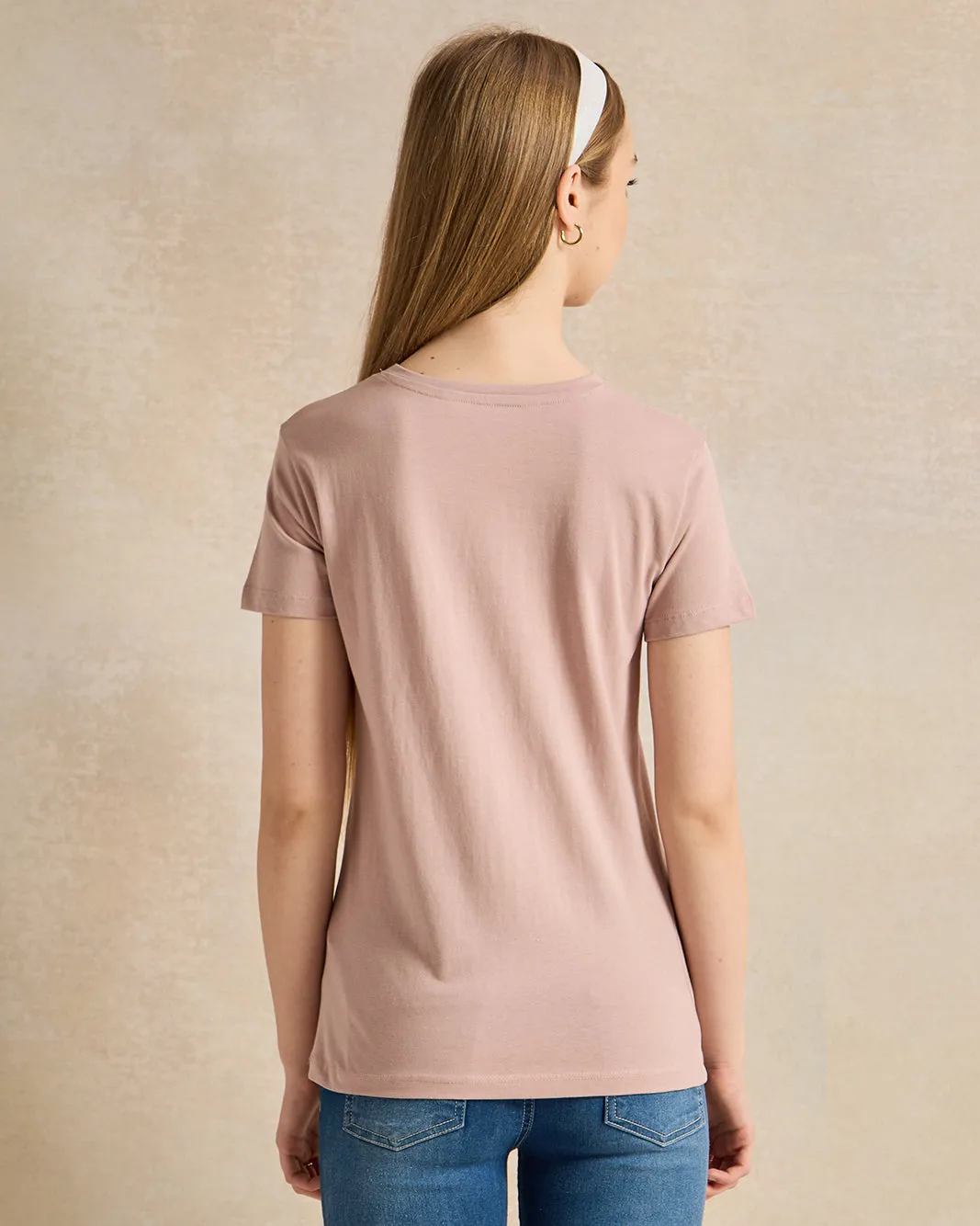 Senior Girls Lilac Printed T-Shirt sold by Redtag product image thumbnail 3