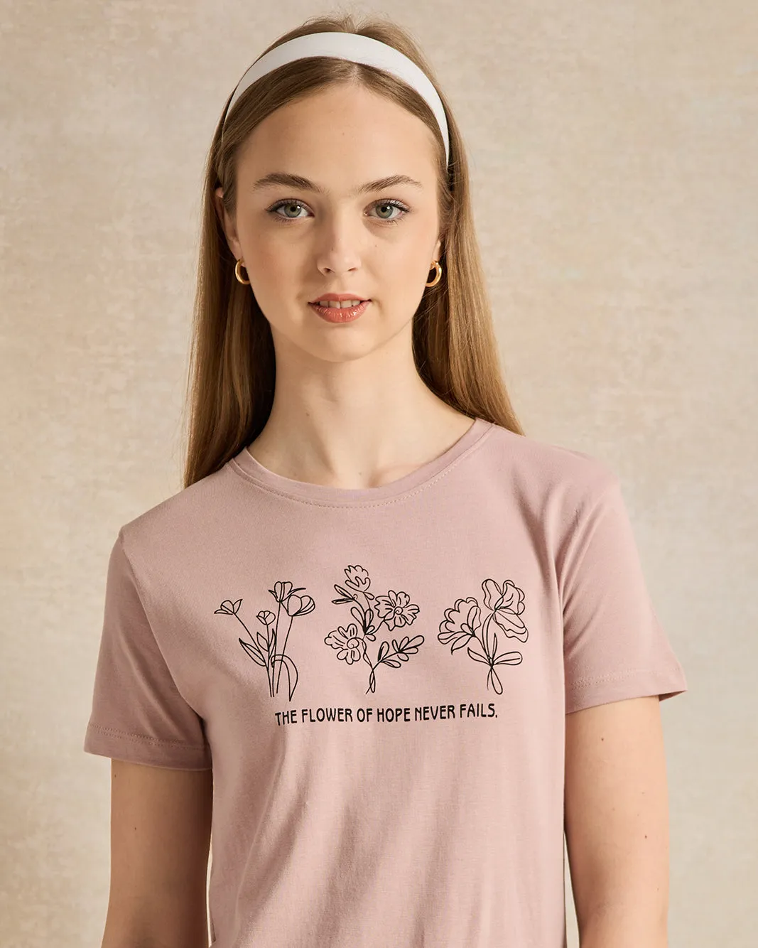 Senior Girls Lilac Printed T-Shirt sold by Redtag product image thumbnail 4