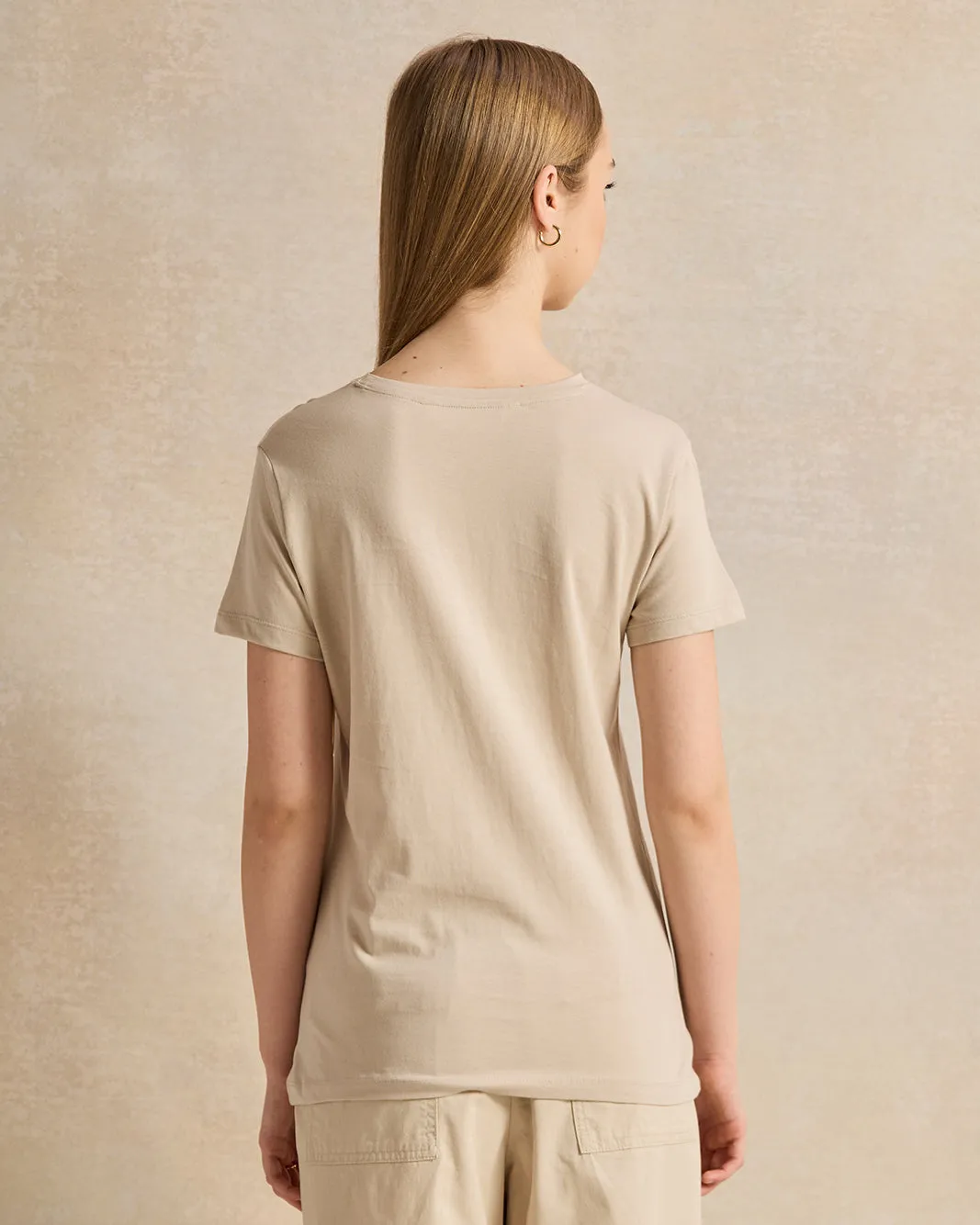 Senior Girls Beige Printed T-Shirt sold by Redtag product image thumbnail 3