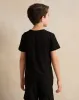 Boys Black Printed T-Shirt sold by Redtag
