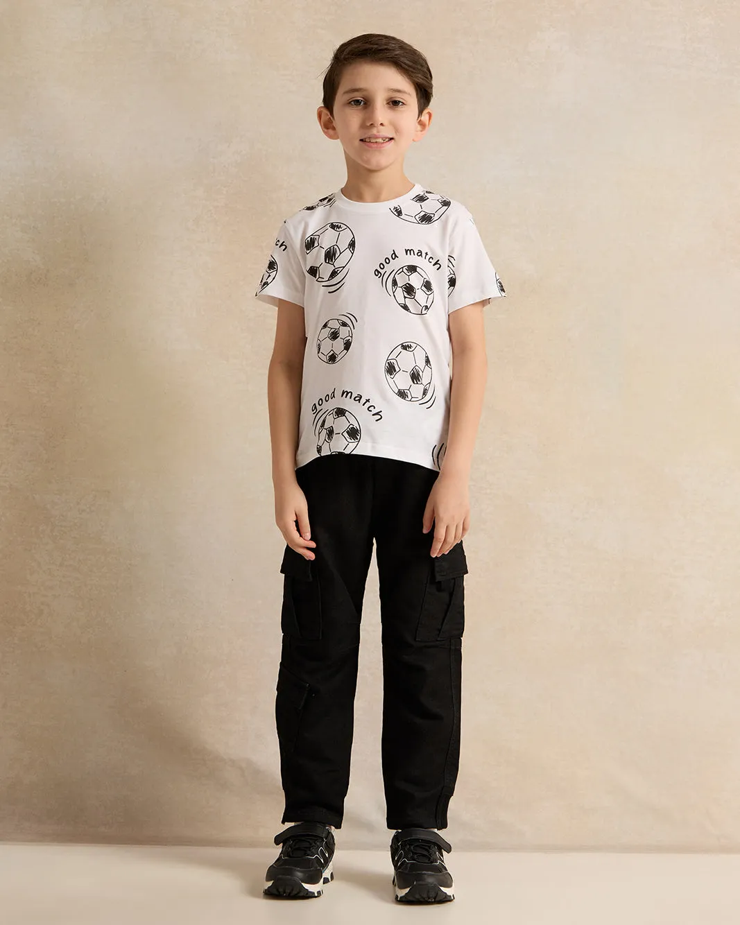 Boys White Printed T-Shirt sold by Redtag product image thumbnail 2