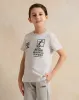 Boys Grey Printed T-Shirt sold by Redtag
