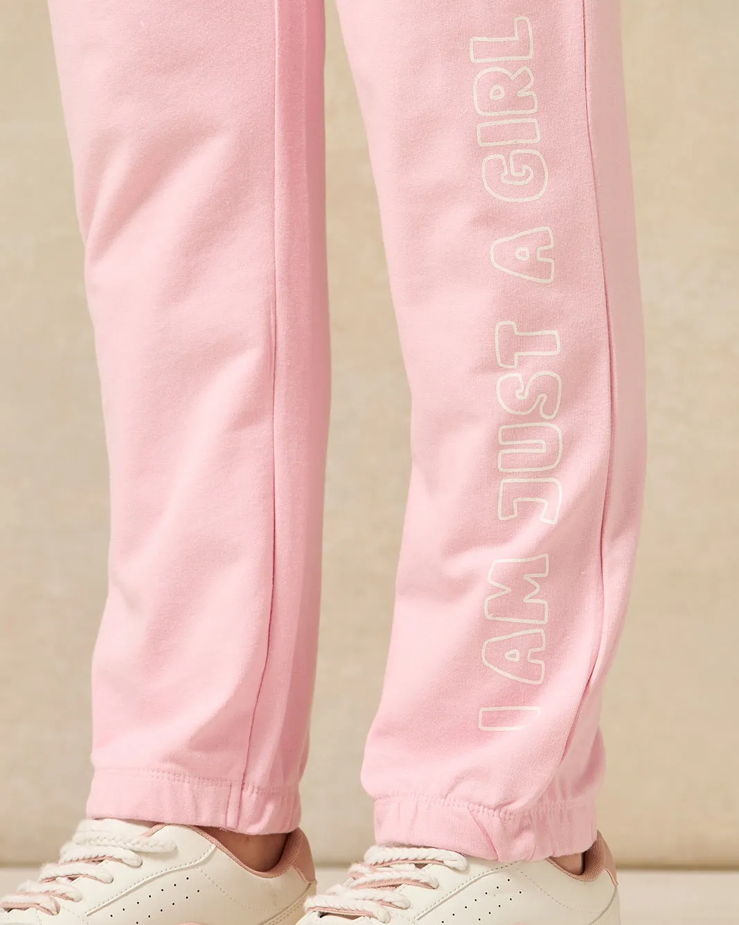 Senior Girls Pink Solid Active Pants sold by Redtag product image thumbnail 5