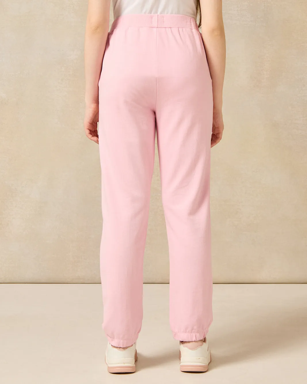 Senior Girls Pink Solid Active Pants sold by Redtag product image thumbnail 3