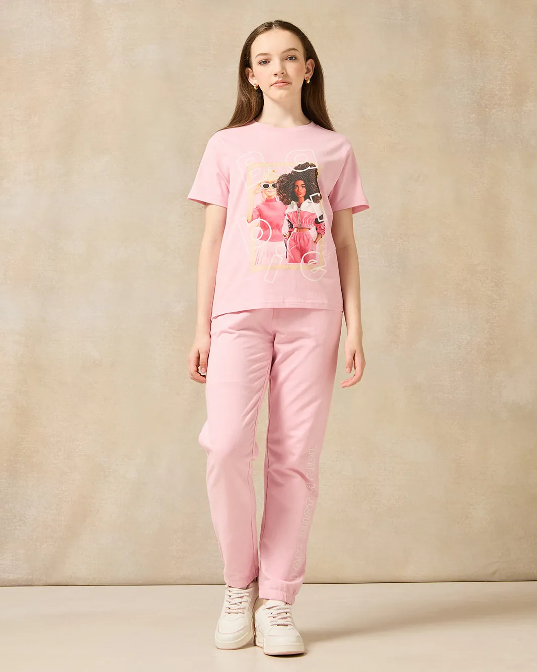 Senior Girls Pink Solid Active Pants sold by Redtag product image thumbnail 2