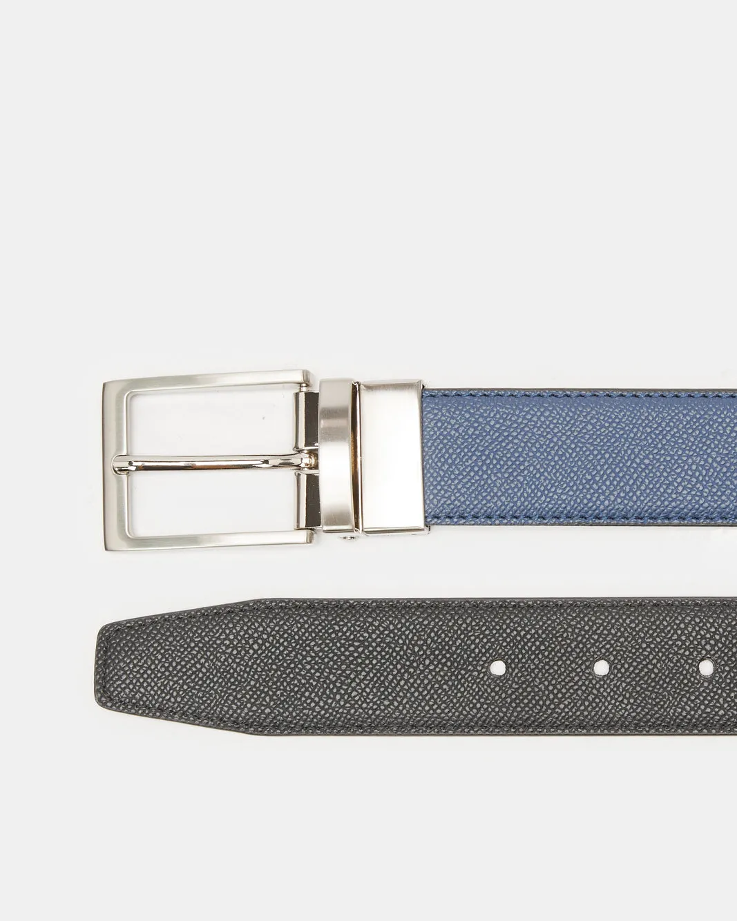 Men Navy And Black Belt With Twist Buckle sold by Redtag product image thumbnail 2