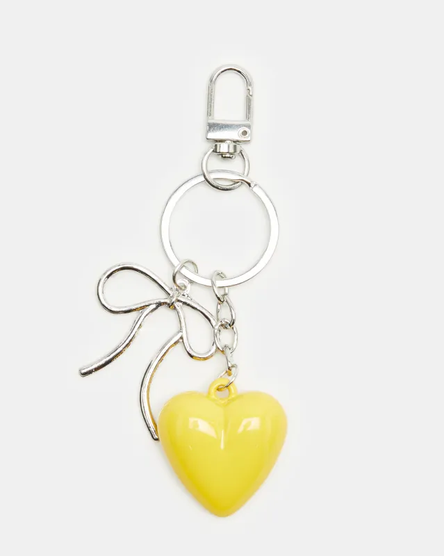 Women Yellow Embellished Key Ring sold by Redtag