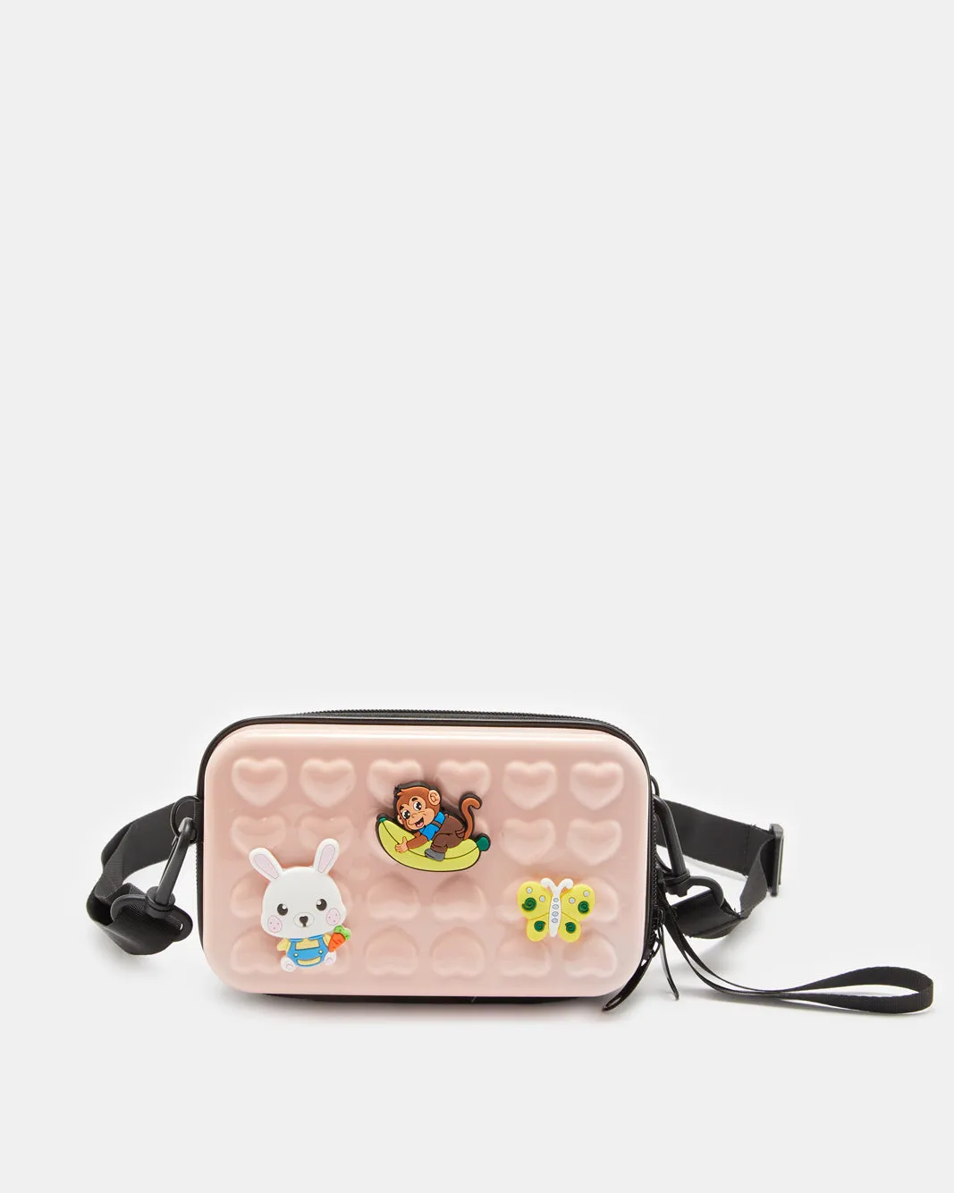 Girls Pink Hard Case Pouch sold by Redtag
