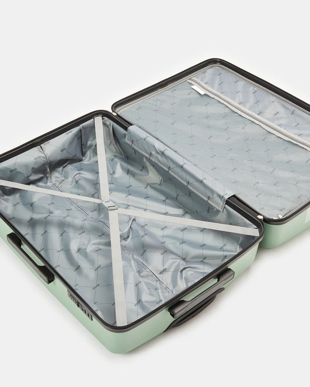 Green Textured Trolley Luggage Trolley (24 Inch) sold by Redtag product image thumbnail 5