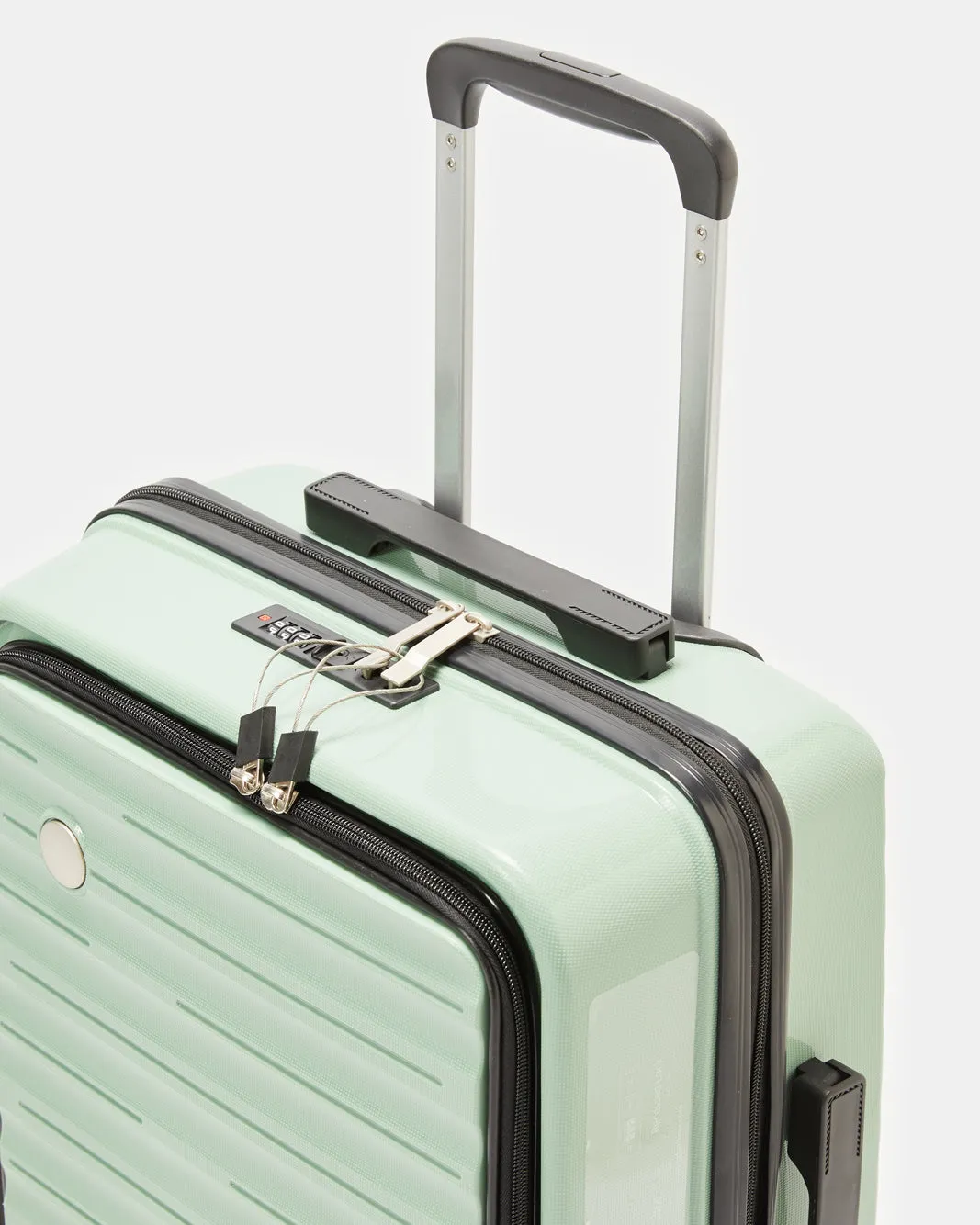 Green Textured Trolley Luggage Trolley (20 Inch) sold by Redtag product image thumbnail 3