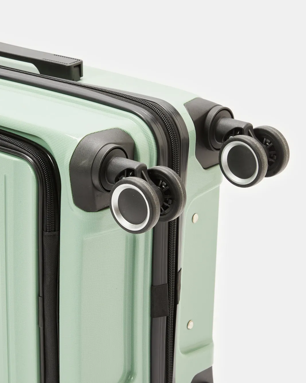 Green Textured Trolley Luggage Trolley (20 Inch) sold by Redtag product image thumbnail 4