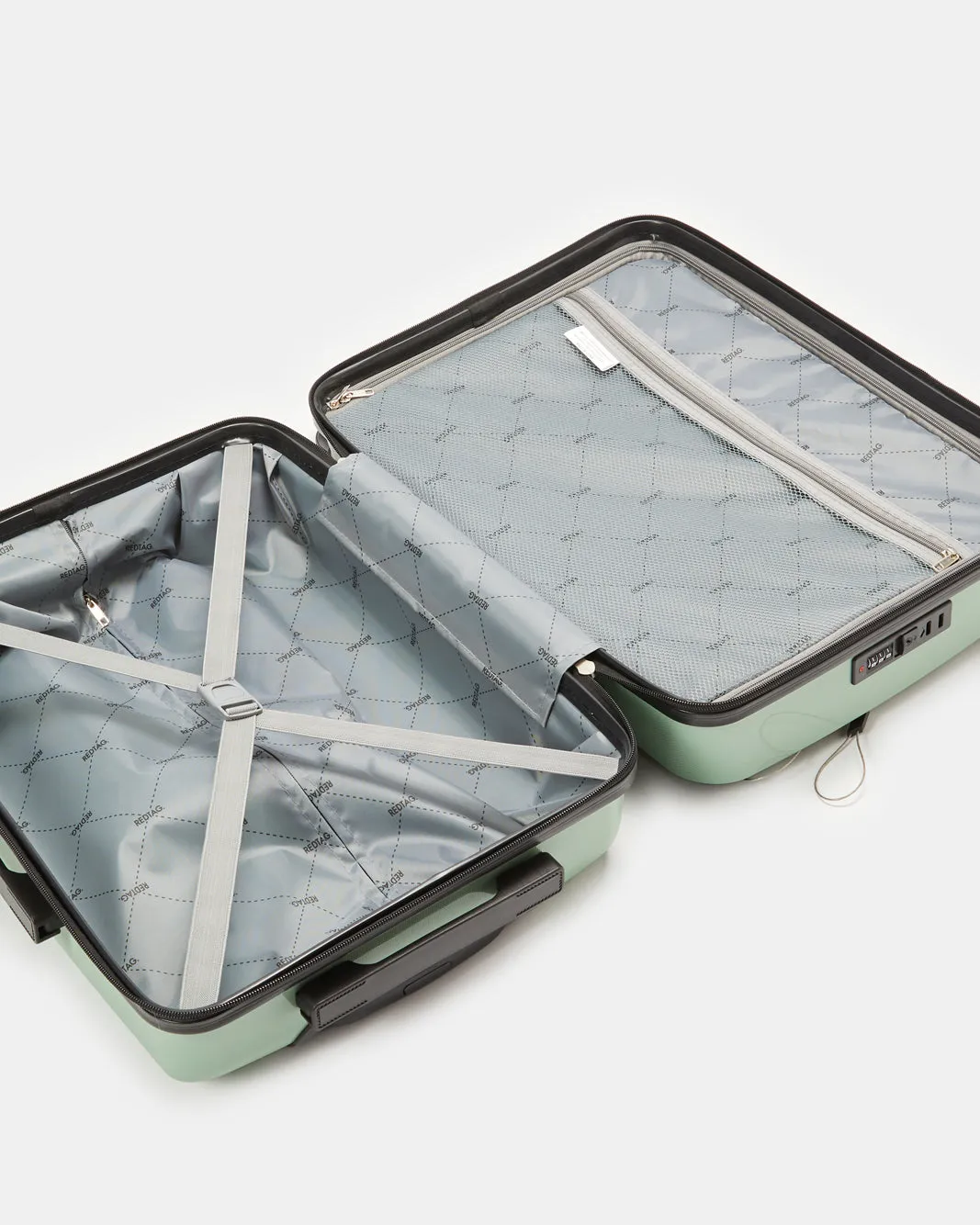 Green Textured Trolley Luggage Trolley (20 Inch) sold by Redtag product image thumbnail 5