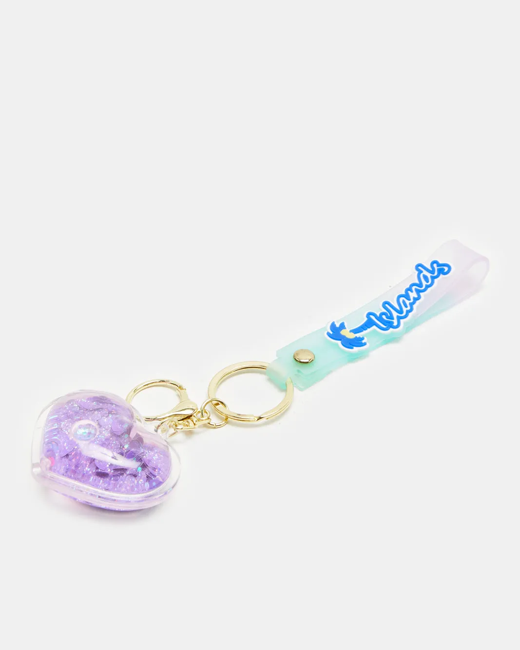 Women Purple Heart Embellished Key Ring sold by Redtag product image thumbnail 2
