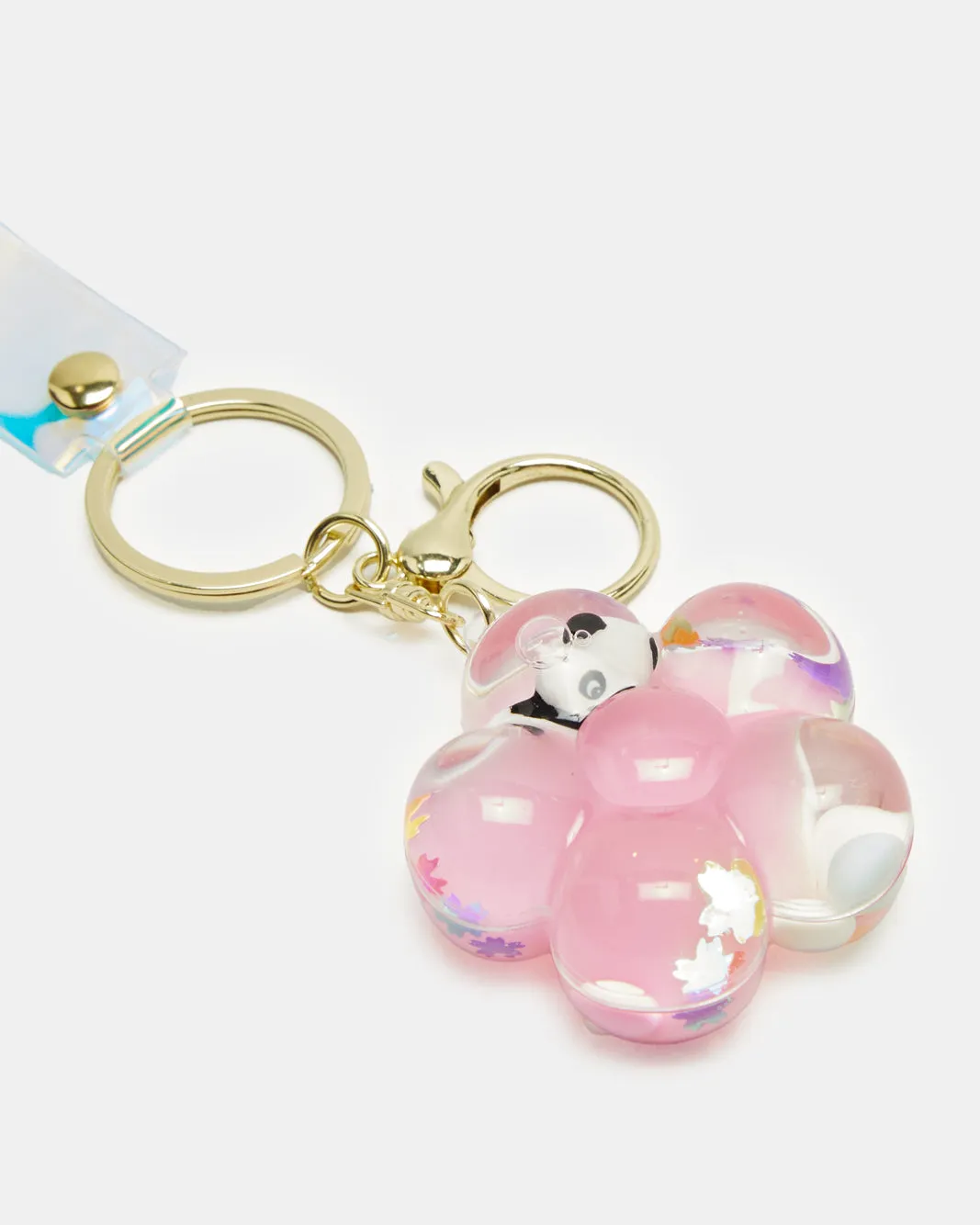 Women Pink Flower Embellished Key Ring sold by Redtag product image thumbnail 4