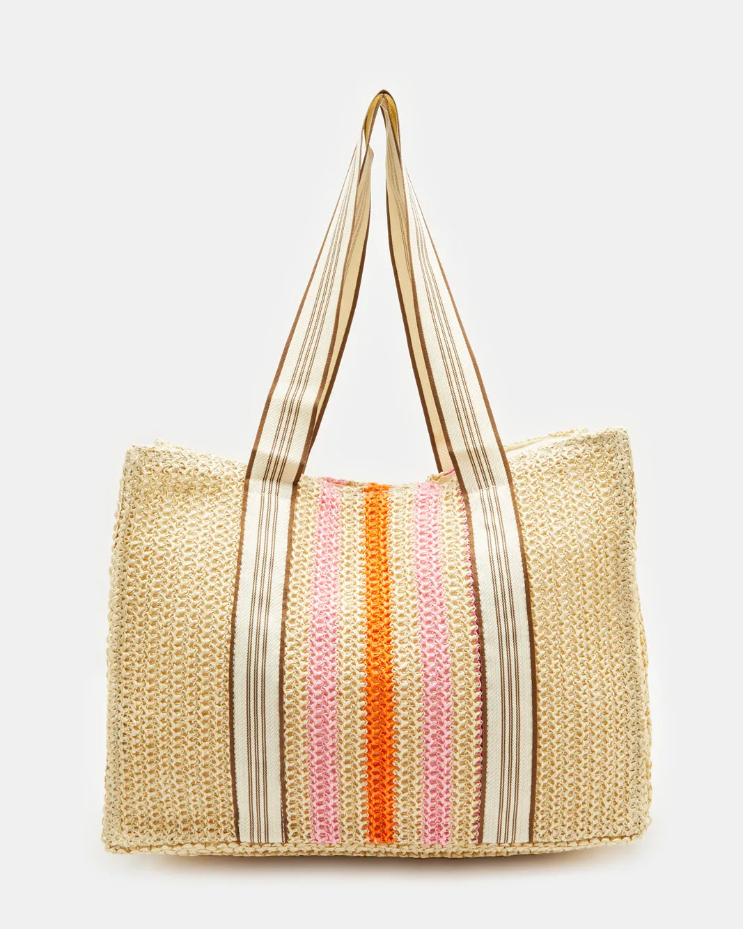 Women Beige Textured Beach Bag sold by Redtag