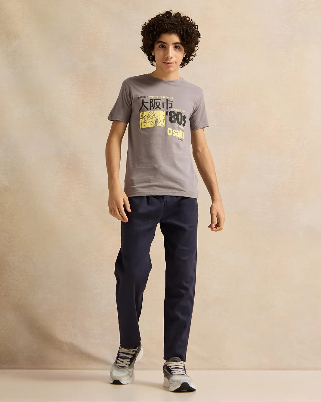 Senior Boys Grey Printed T-Shirt sold by Redtag product image thumbnail 2