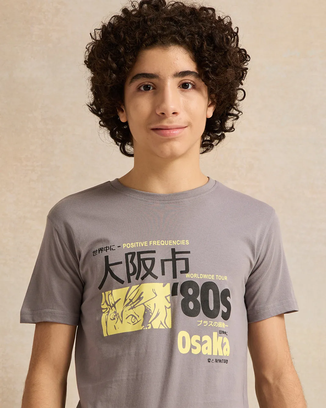 Senior Boys Grey Printed T-Shirt sold by Redtag product image thumbnail 4