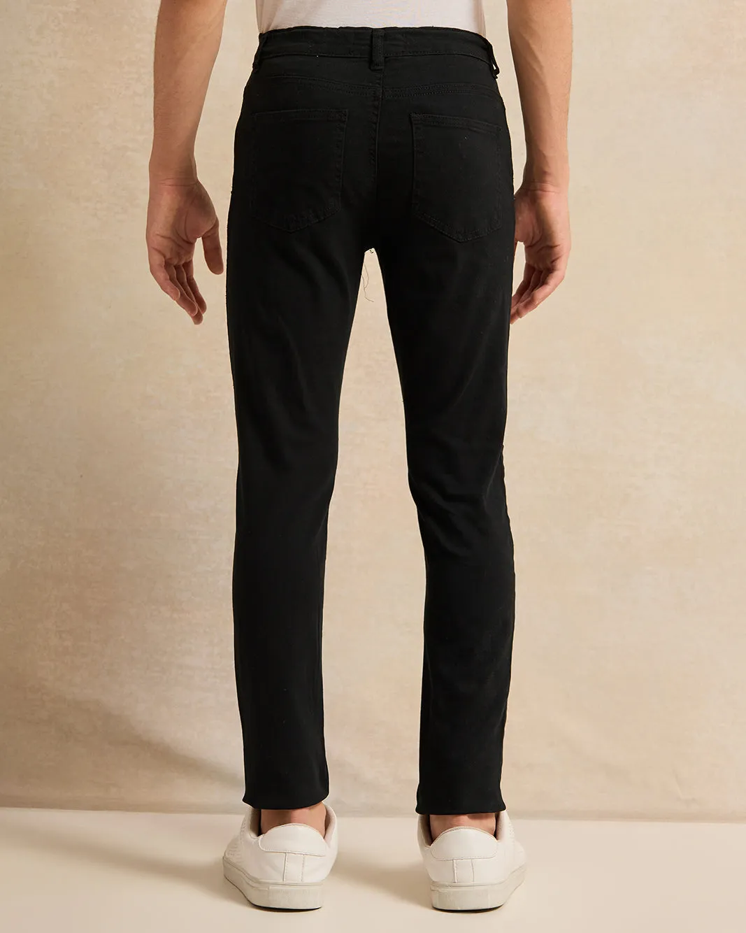 Senior Boys Black Basic Casual Trouser sold by Redtag product image thumbnail 3