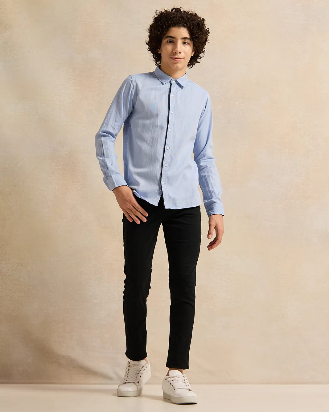 Senior Boys Black Basic Casual Trouser sold by Redtag product image thumbnail 2