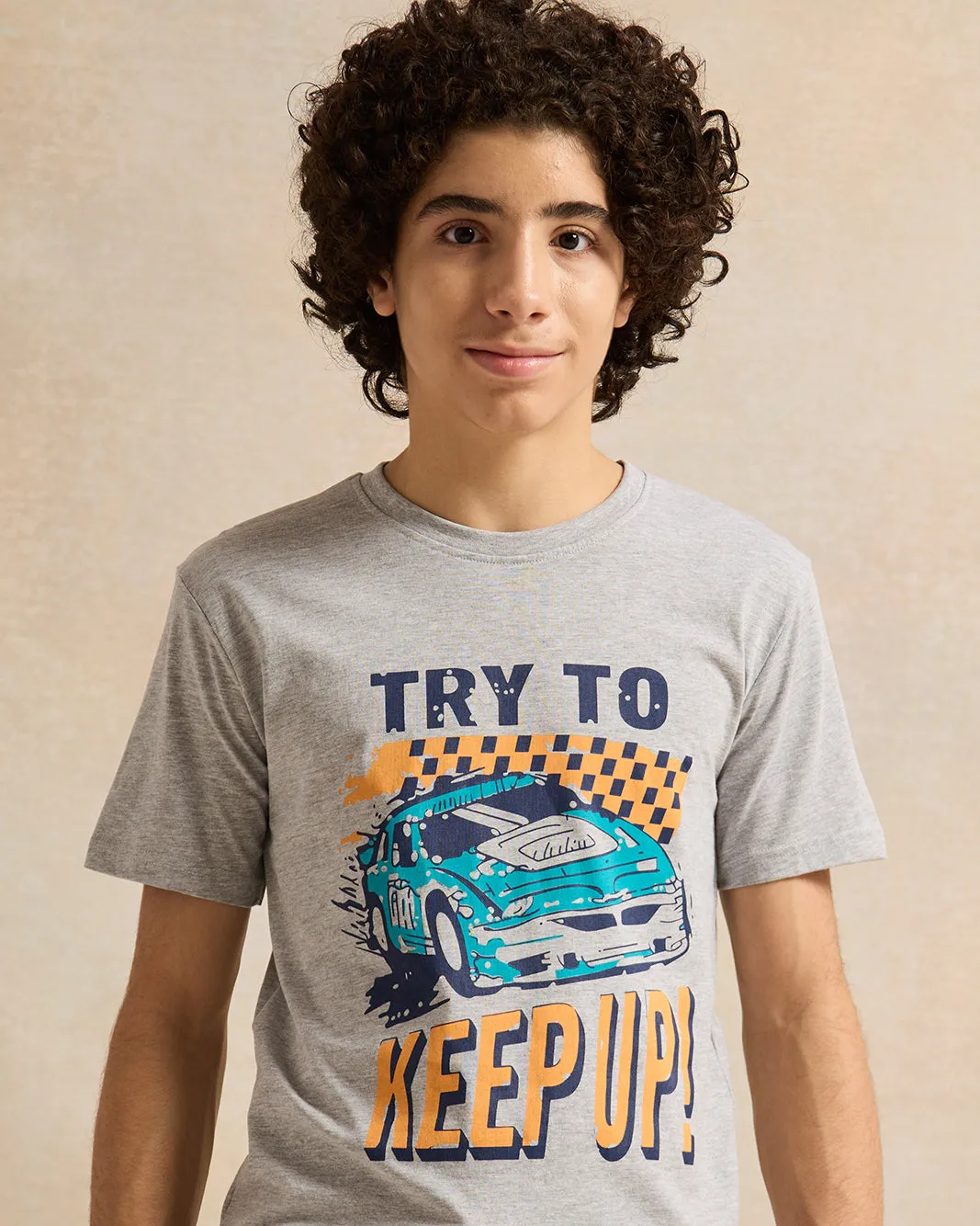 Senior Boys Grey Printed T-Shirt sold by Redtag product image thumbnail 4