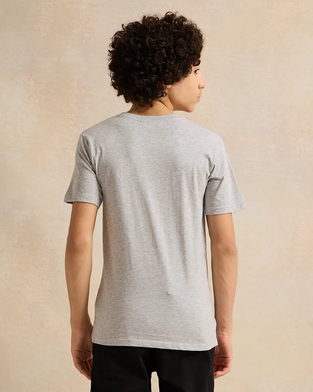 Senior Boys Grey Printed T-Shirt sold by Redtag product image thumbnail 3
