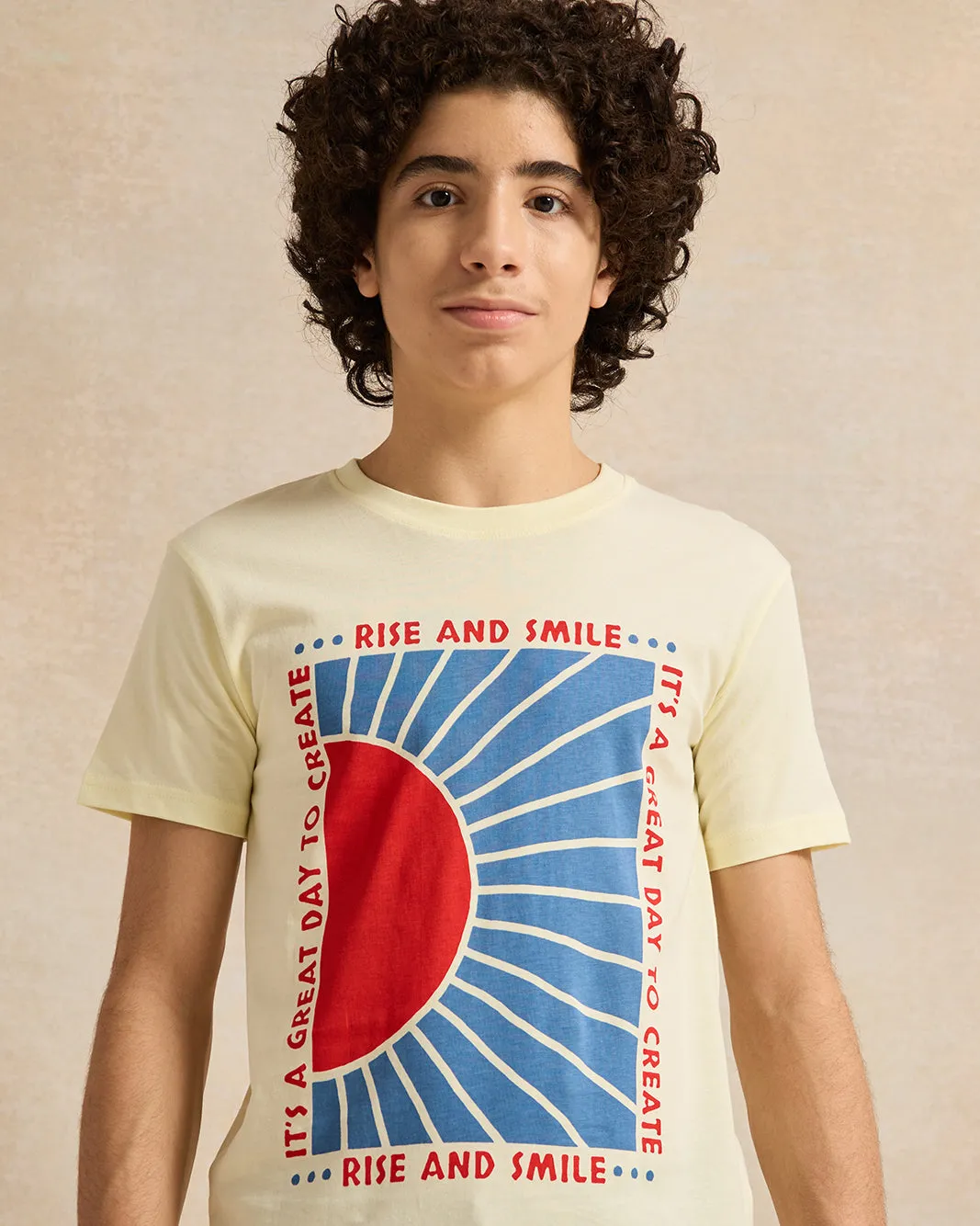 Senior Boys Yellow Printed T-Shirt sold by Redtag product image thumbnail 4