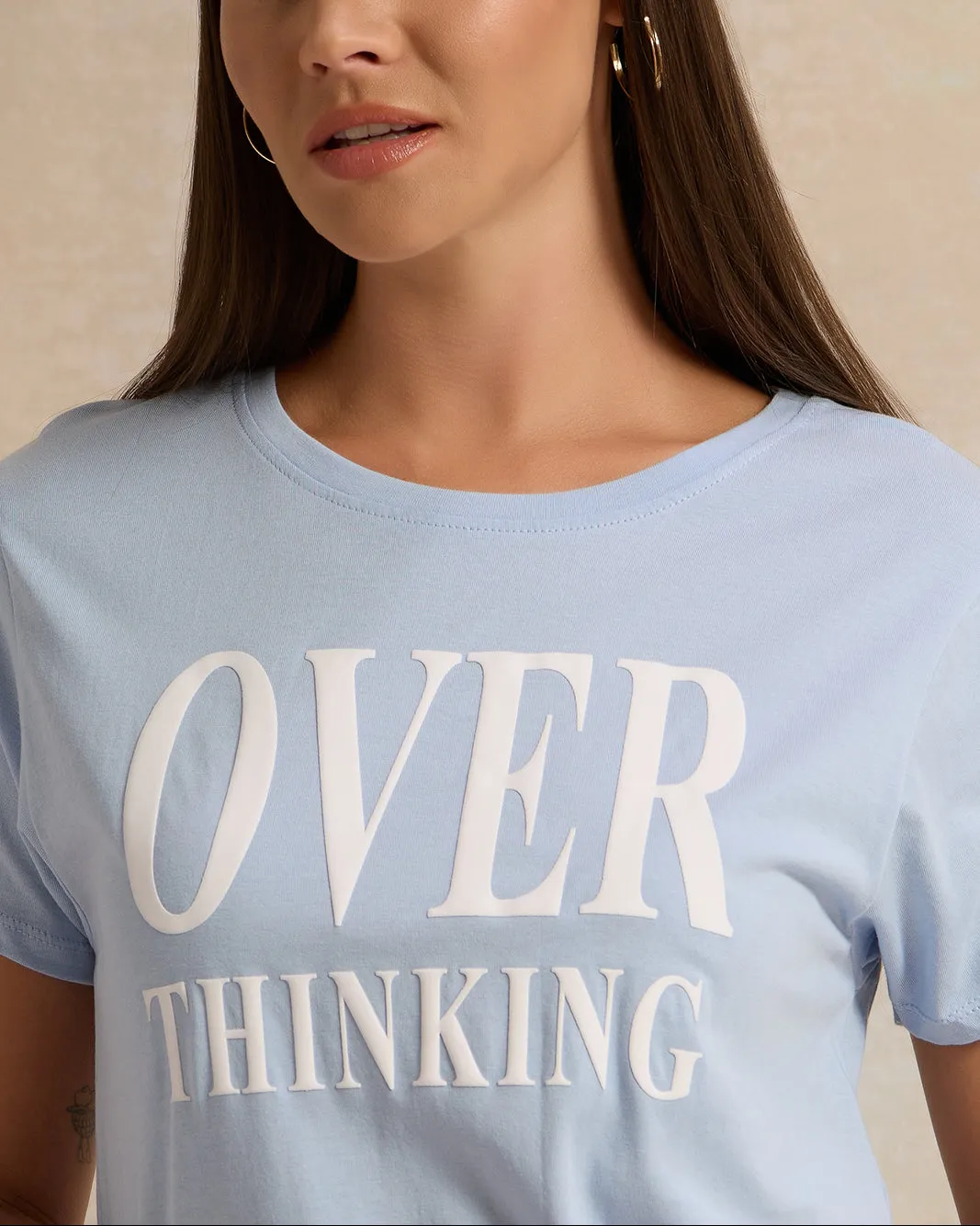 Woman Blue Printed T-shirt sold by Redtag product image thumbnail 4