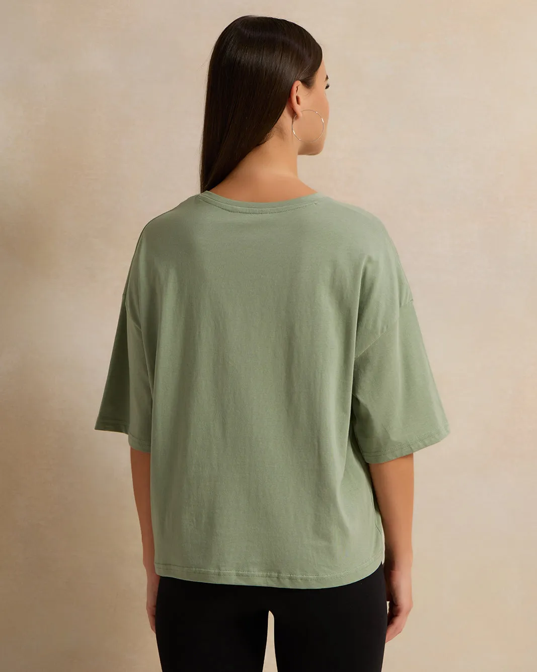 Woman Green Printed T-shirt sold by Redtag product image thumbnail 3