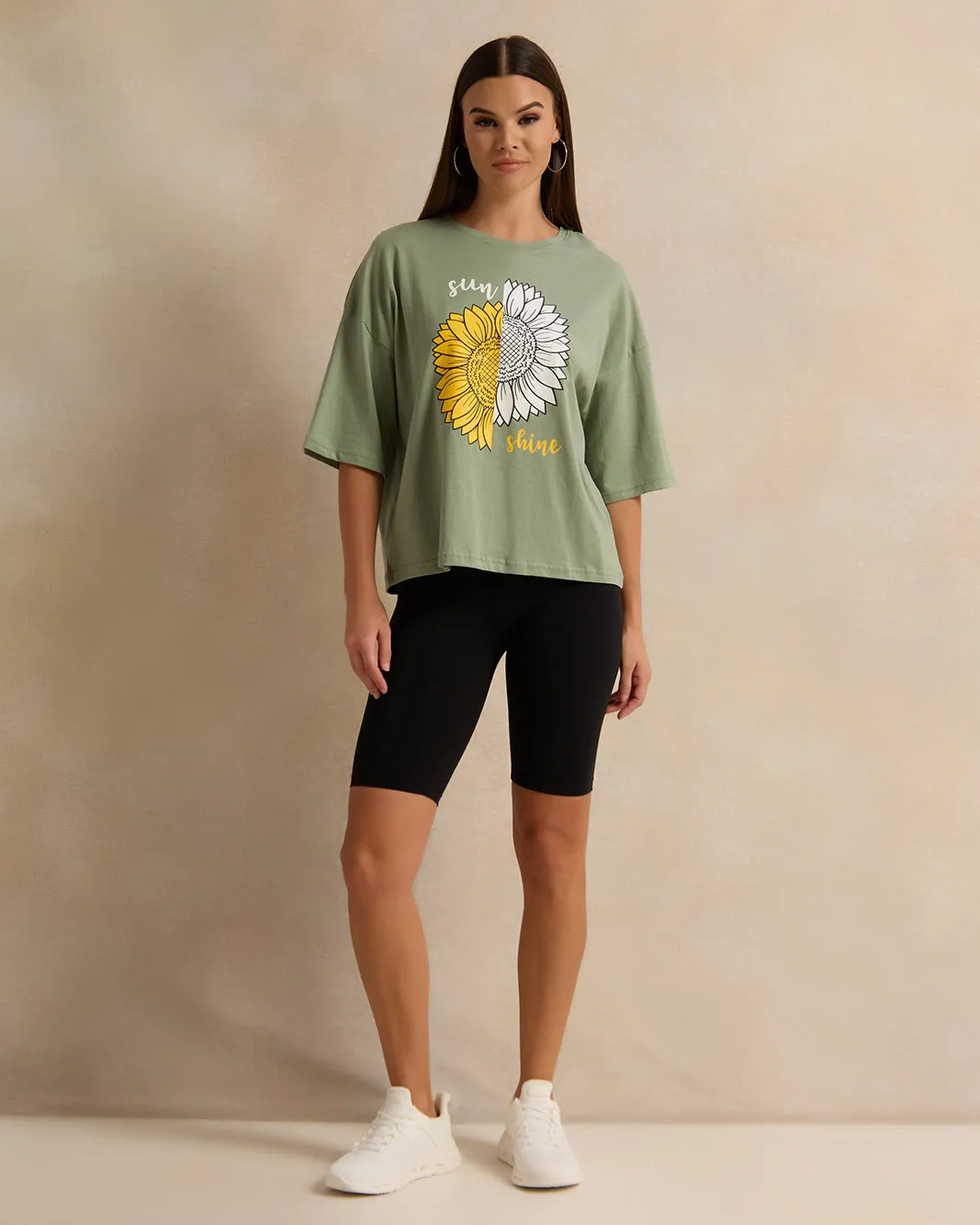 Woman Green Printed T-shirt sold by Redtag product image thumbnail 2