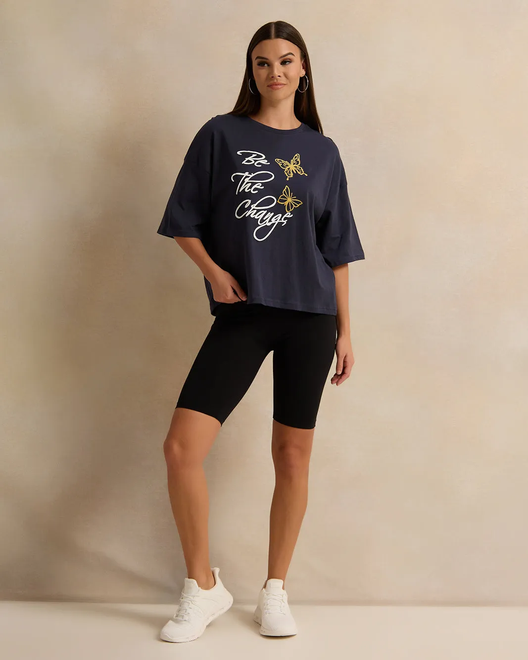 Woman Black Printed T-shirt sold by Redtag product image thumbnail 2