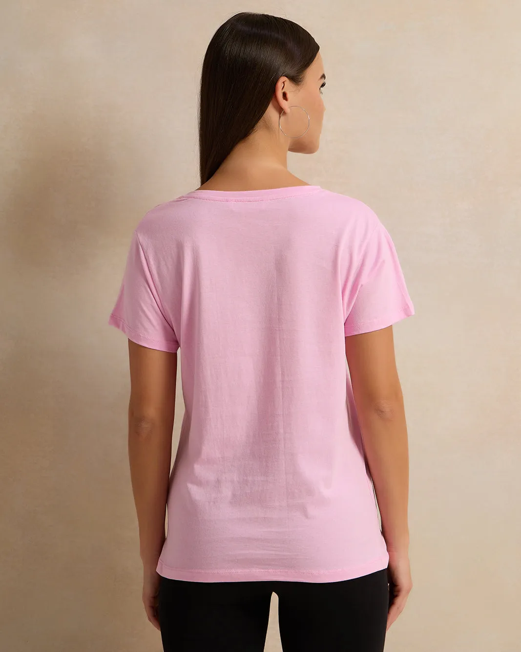 Woman Pink Printed T-shirt sold by Redtag product image thumbnail 3