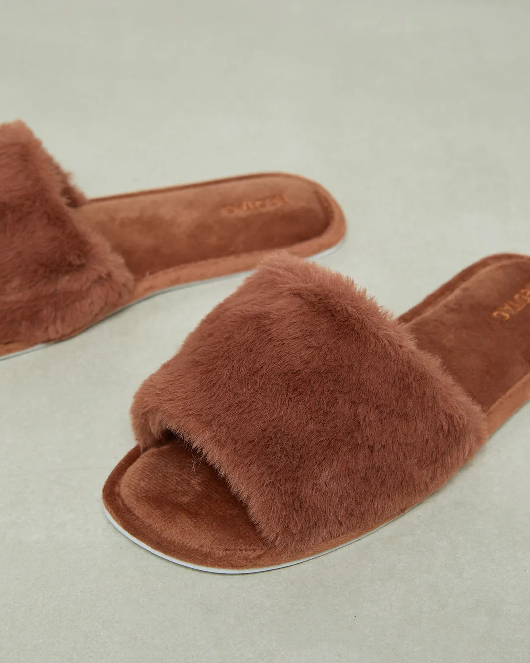 Women Brown classic Slipper sold by Redtag product image thumbnail 2