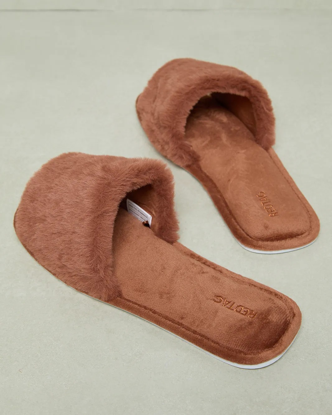Women Brown classic Slipper sold by Redtag product image thumbnail 3