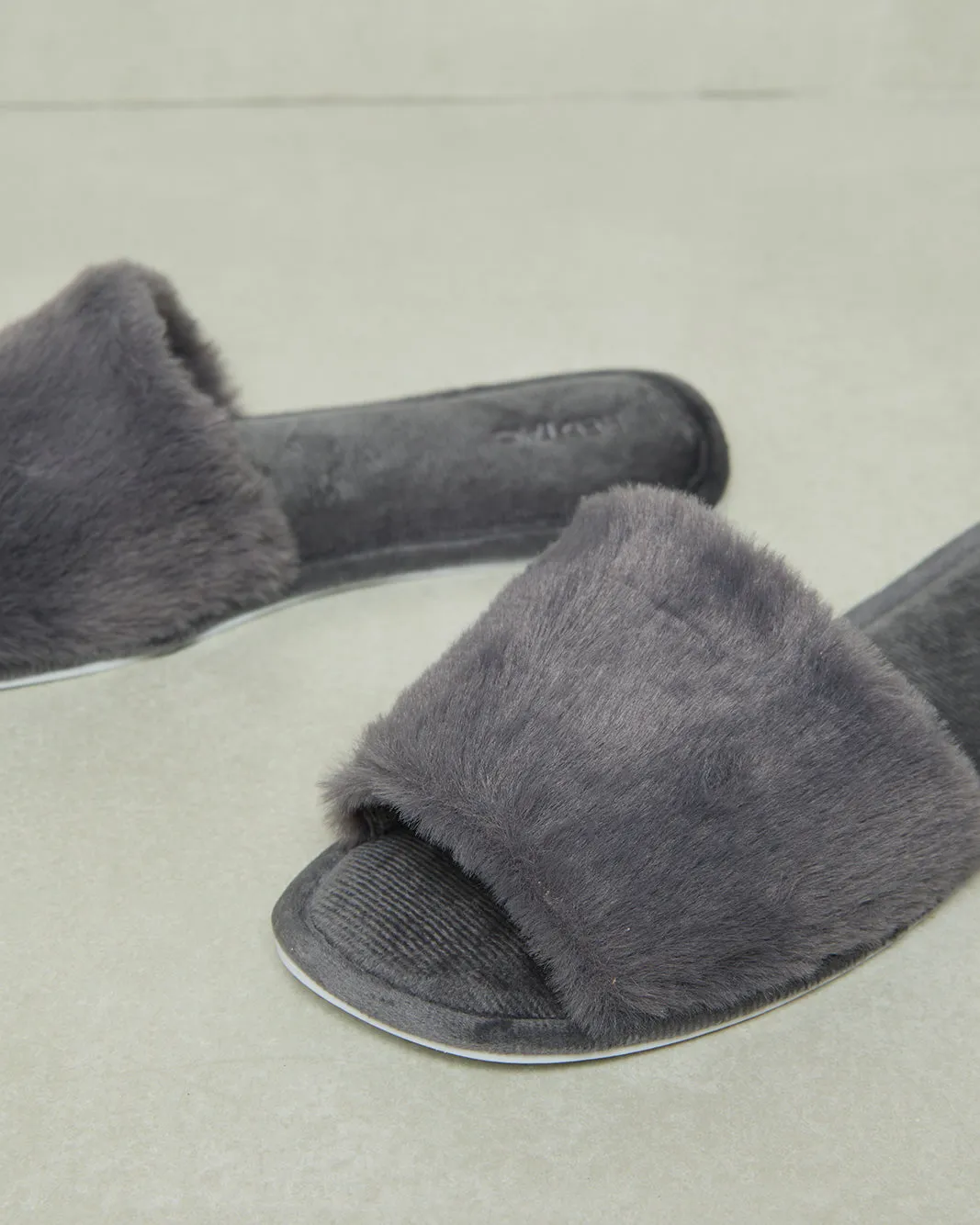 Women Charcoal Classic Slipper sold by Redtag product image thumbnail 3