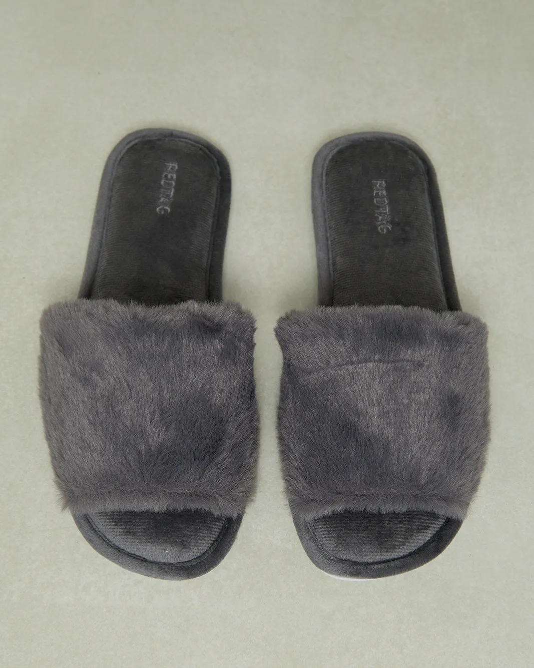 Women Charcoal Classic Slipper sold by Redtag product image thumbnail 2