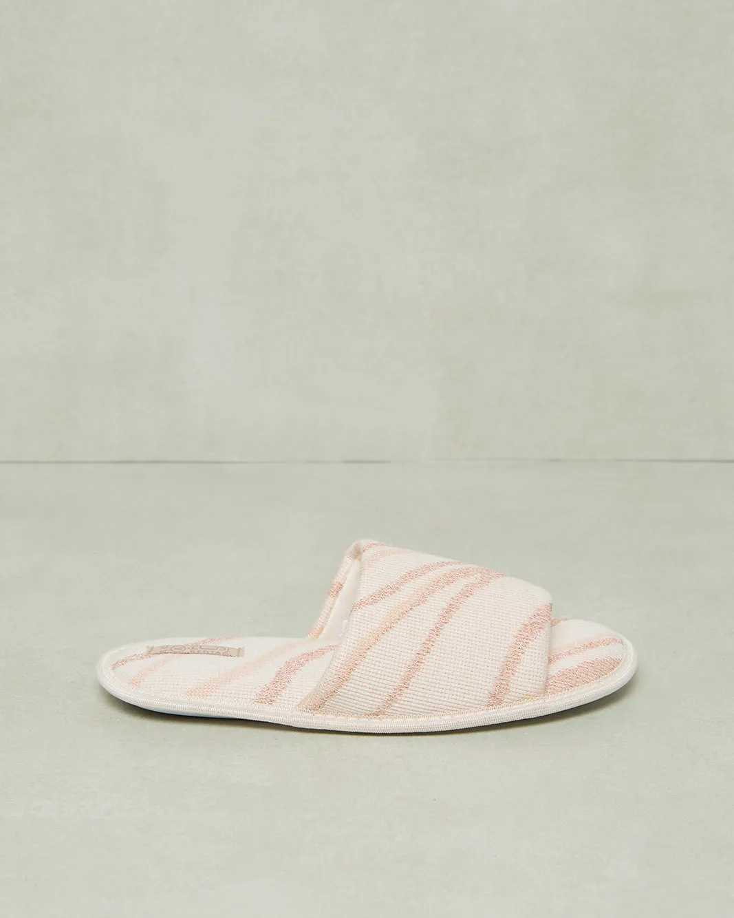 Women Beige Striped Slipper sold by Redtag